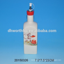 Popular garrafa de óleo de cerâmica com decalque de macaco